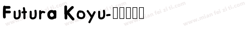 Futura Koyu字体转换